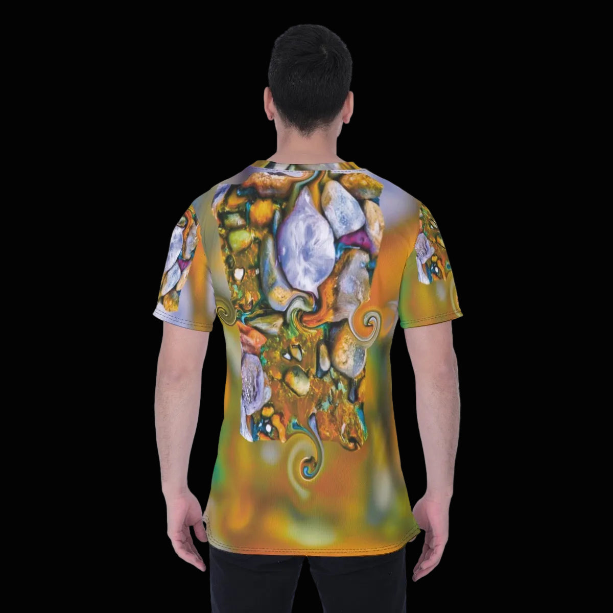“River Stones” Men's T-shirt | Birdseye