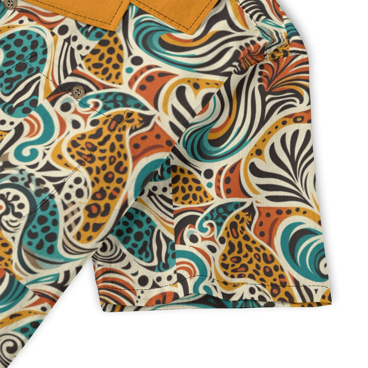 “Fragmentis” Men's Casual Hawaiian Short Sleeve Shirt | 125GSM Cotton