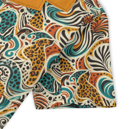 “Retro Vibes” Men's Casual Hawaiian Short Sleeve Shirt | 125GSM Cotton