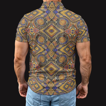 “Tribal Symmetry” Men's Polo Shirt
