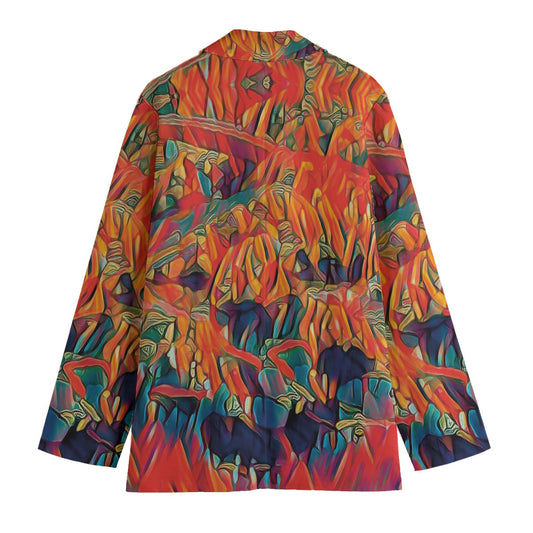 “Inferno” Women's Leisure Blazer 245GSM Cotton Regular Fit Structured Comfortable Button Closure