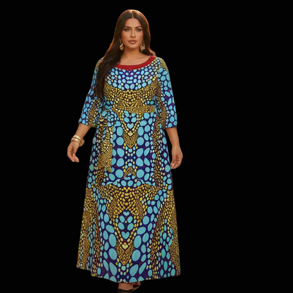 “Sunstone” Women’s Maxi Dress|Plus Size