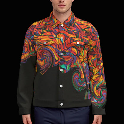 “Inferno” Unisex Lapel Jacket | 245GSM Cotton