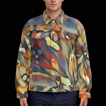 “Outback Hues”  Unisex Lapel Jacket | 245GSM Cotton