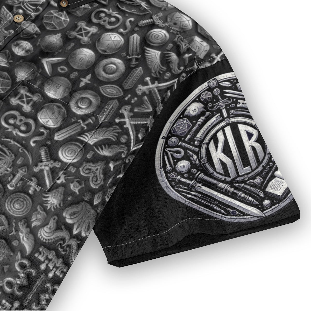 “DnD” Men's Breathable Cotton Shirt|125GSM