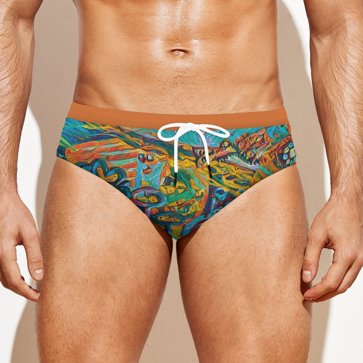 “Peregian” Men'S Drawstring Swim Briefs