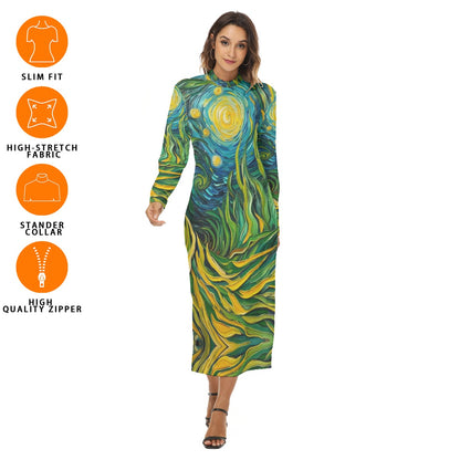 “Vincent Through the Seagrass” Women's Hip Dress