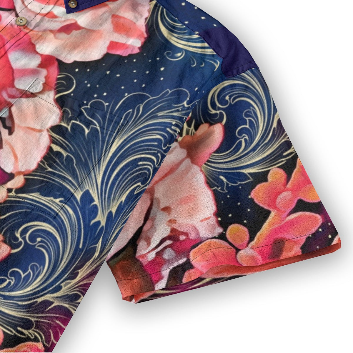 “Celestial Bloom” Breathable Cotton Shirt|125GSM