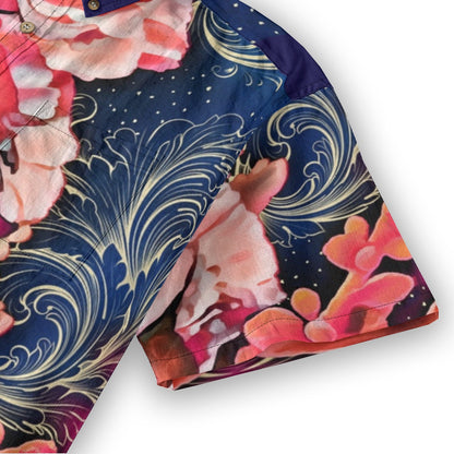 “Celestial Bloom” Breathable Cotton Shirt|125GSM