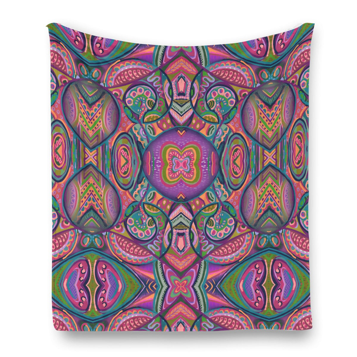 “Colour Burst” Flannel Blanket