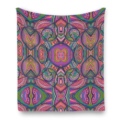 “Colour Burst” Flannel Blanket