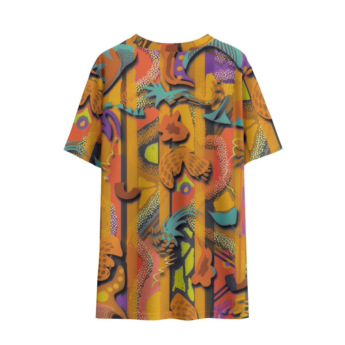 “Labyrinth” - Mustard. Children's Round Neck T-Shirt|145GSM Birdseye
