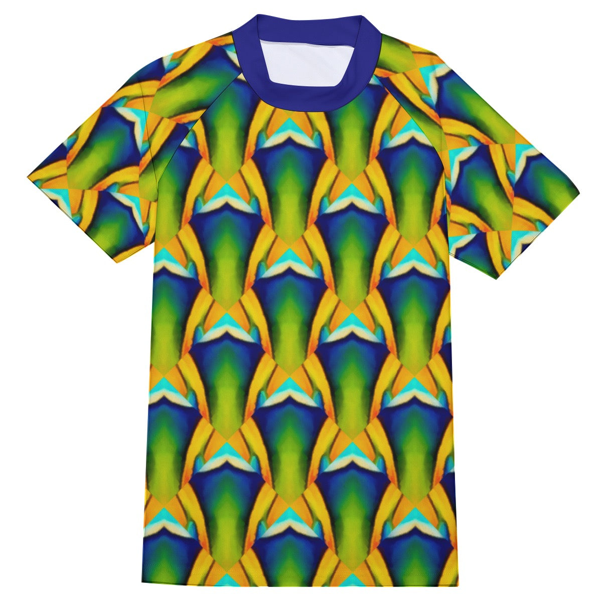 “Emerald Tide” Men's Tight Surf Clothing With Half Sleeves