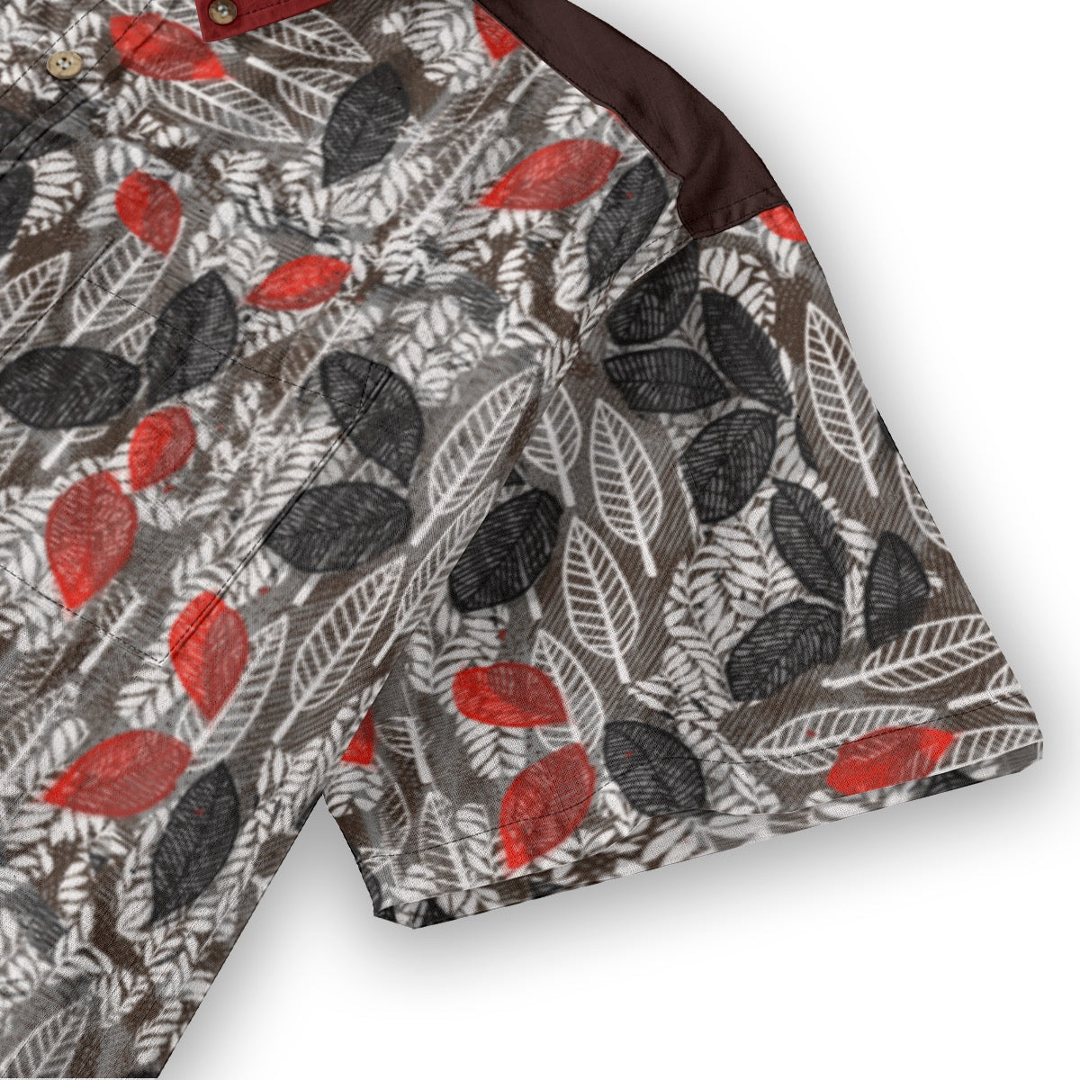 “Foliage Flush” Men's Breathable Cotton Shirt|125GSM