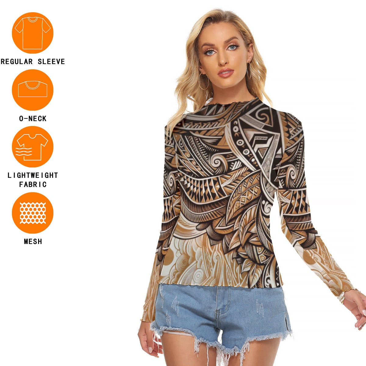 “Earthen Echoes” Mesh T-shirt