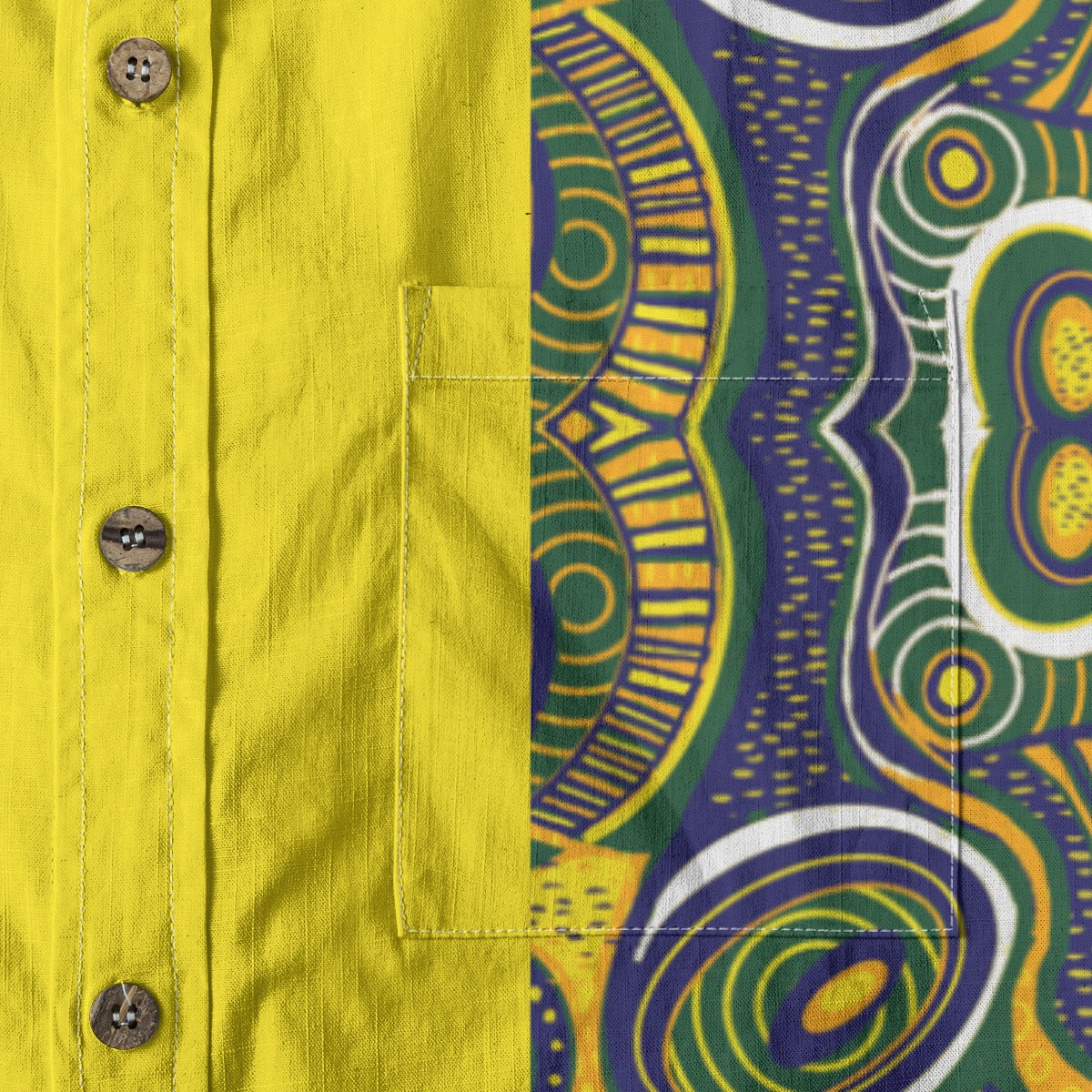 “Ancestral Tapestry” Men's Breathable Cotton Shirt|125GSM