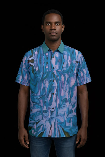 “Evening Paperbark” Business Collared Shirt|115GSM Cotton poplin