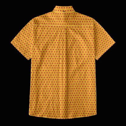 “Red Dot” Men's Breathable Cotton Shirt|125GSM