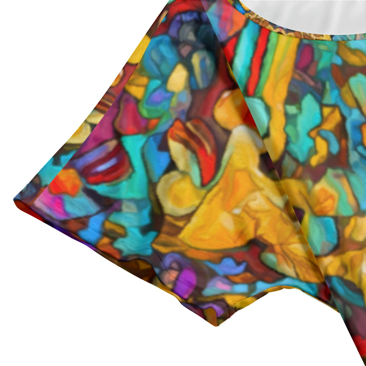 “Chromatic Dream” Women's Long Dress With Pocket