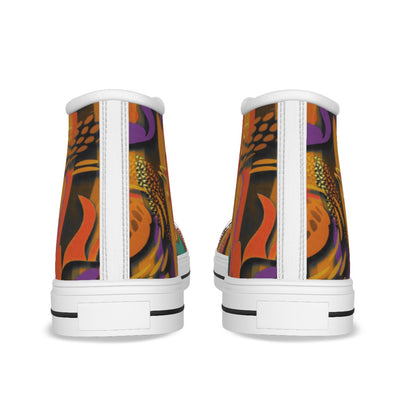 “Labyrinth Mustard” Kid's Canvas Shoes