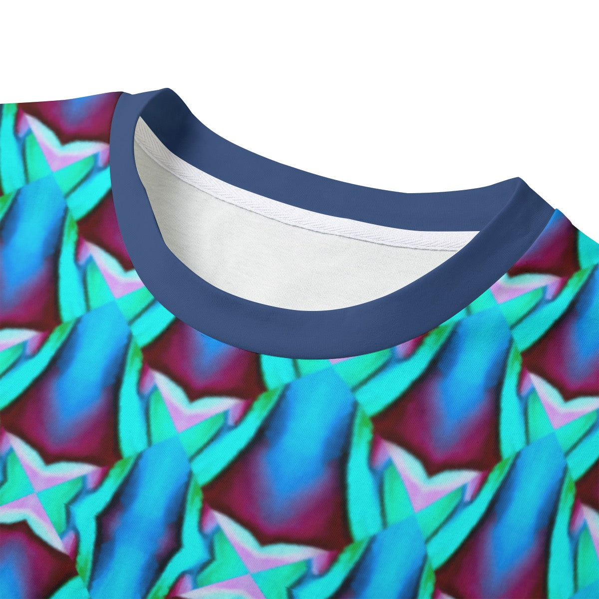 “Aqua Geometrica”  Women's Dress | 180GSM Cotton