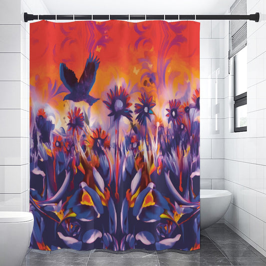 “Sunset Flight” Shower Curtains 150（gsm）