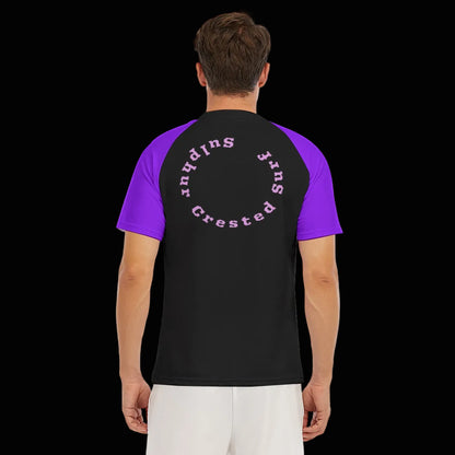 “Sulphur Crested Surf” Men's Tight Surf Clothing With Half Sleeves