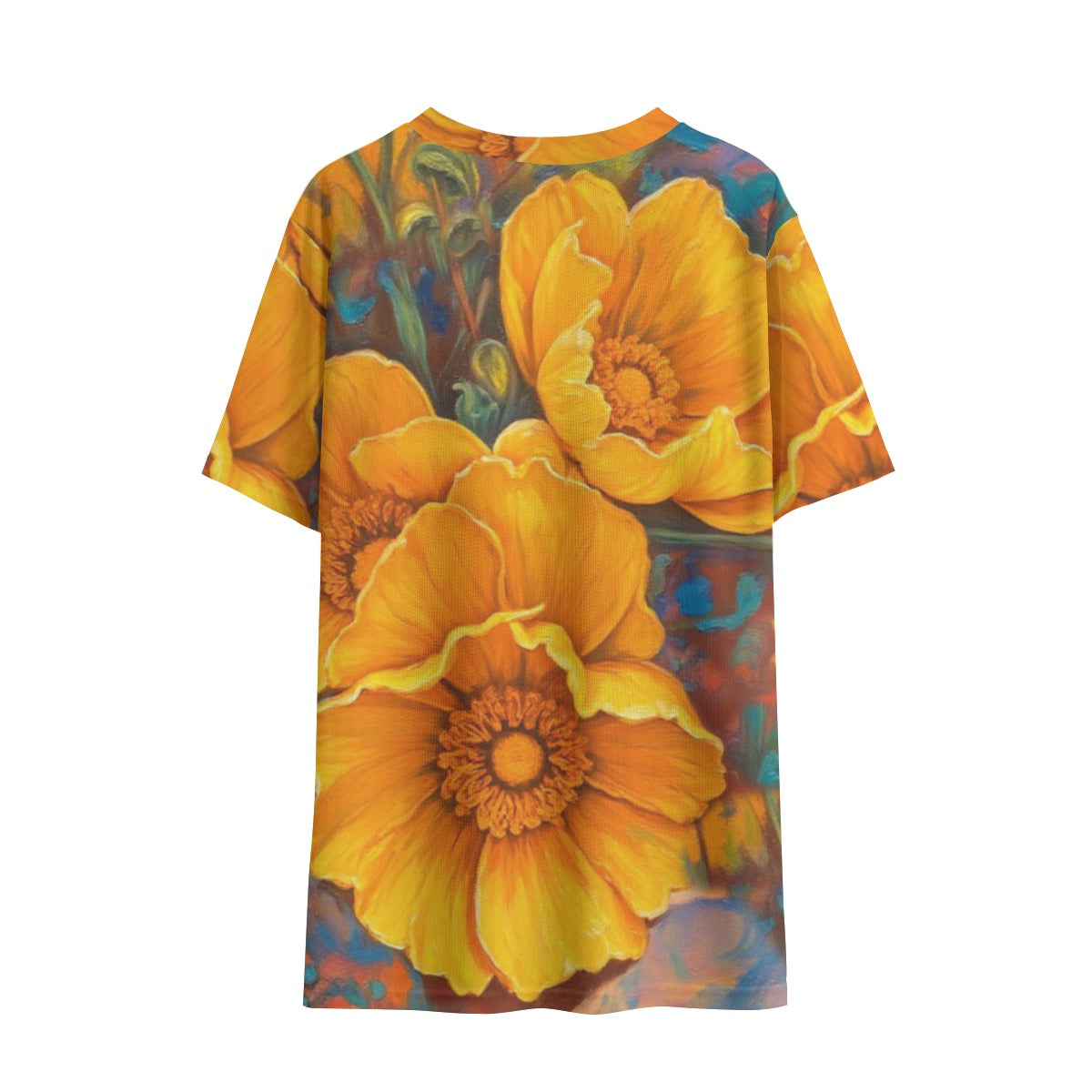 “Golden Cascade” Children's Round Neck T-Shirt|145GSM Birdseye
