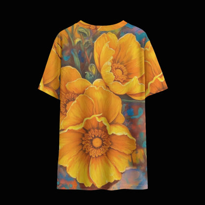 “Golden Cascade” Children's Round Neck T-Shirt|145GSM Birdseye