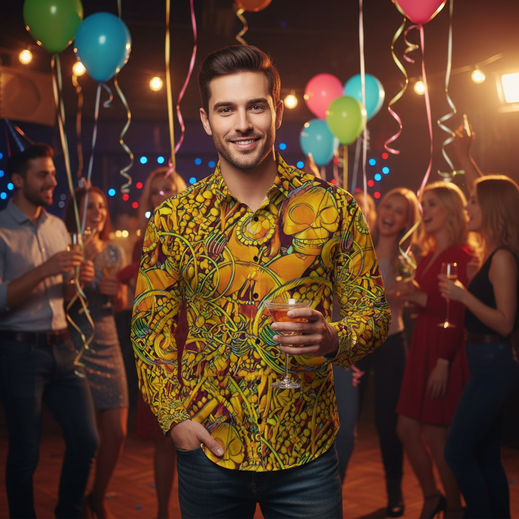 “Midas”  Slim Fit Long Sleeve Shirt