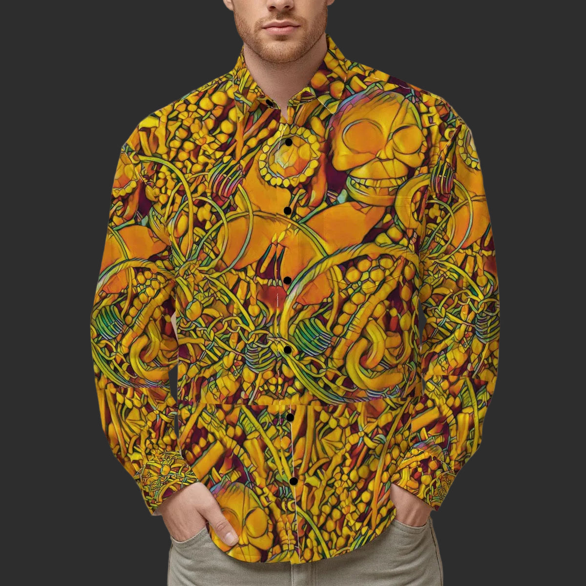 “Midas” Men's Slim Fit Long Sleeve Shirt