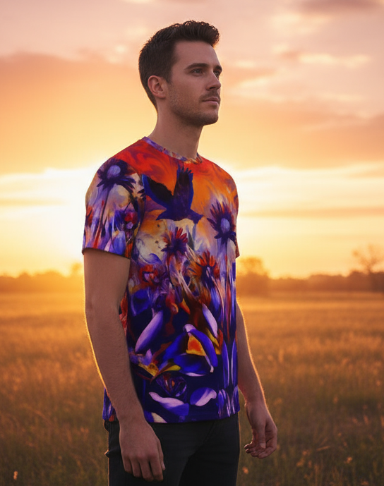 “Sunset Flight” Men's Short Sleeve T-shirt
