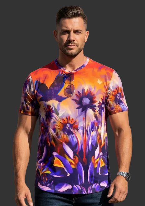 “Sunset Flight” Men's Short Sleeve T-shirt