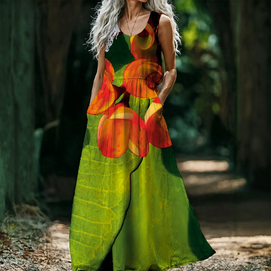 “Crown of Thorns” Women’s Sleeveless Maxi Dress