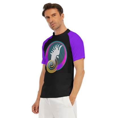 “Sulphur Crested Surf” Men's Tight Surf Clothing With Half Sleeves