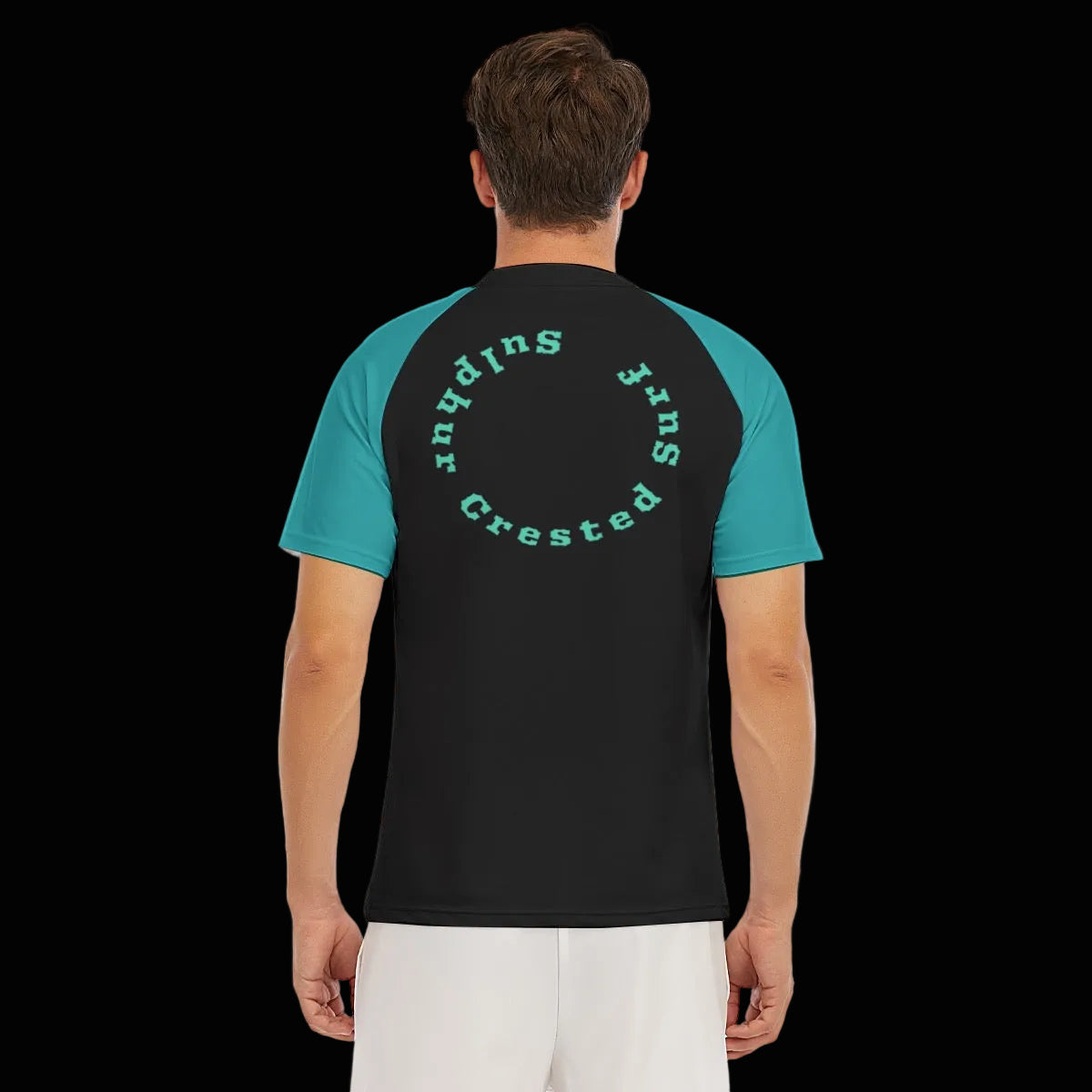 “Sulphur Crested Surf” Men's Tight Surf Clothing With Half Sleeves
