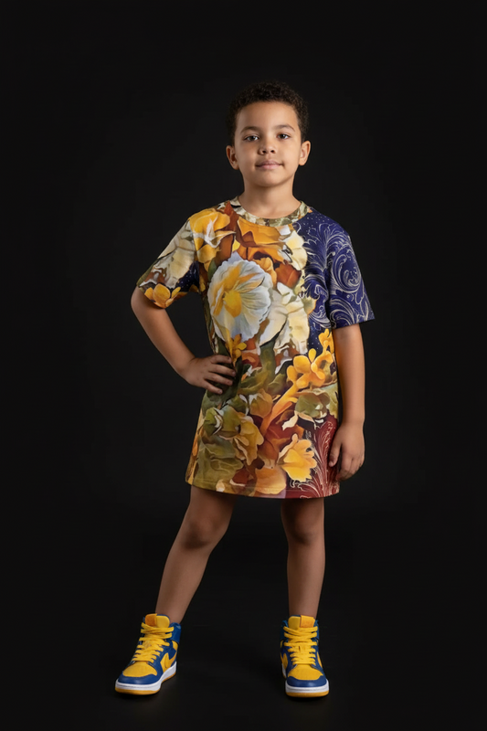 “Solara” Children's Round Neck T-Shirt|145GSM Birdseye