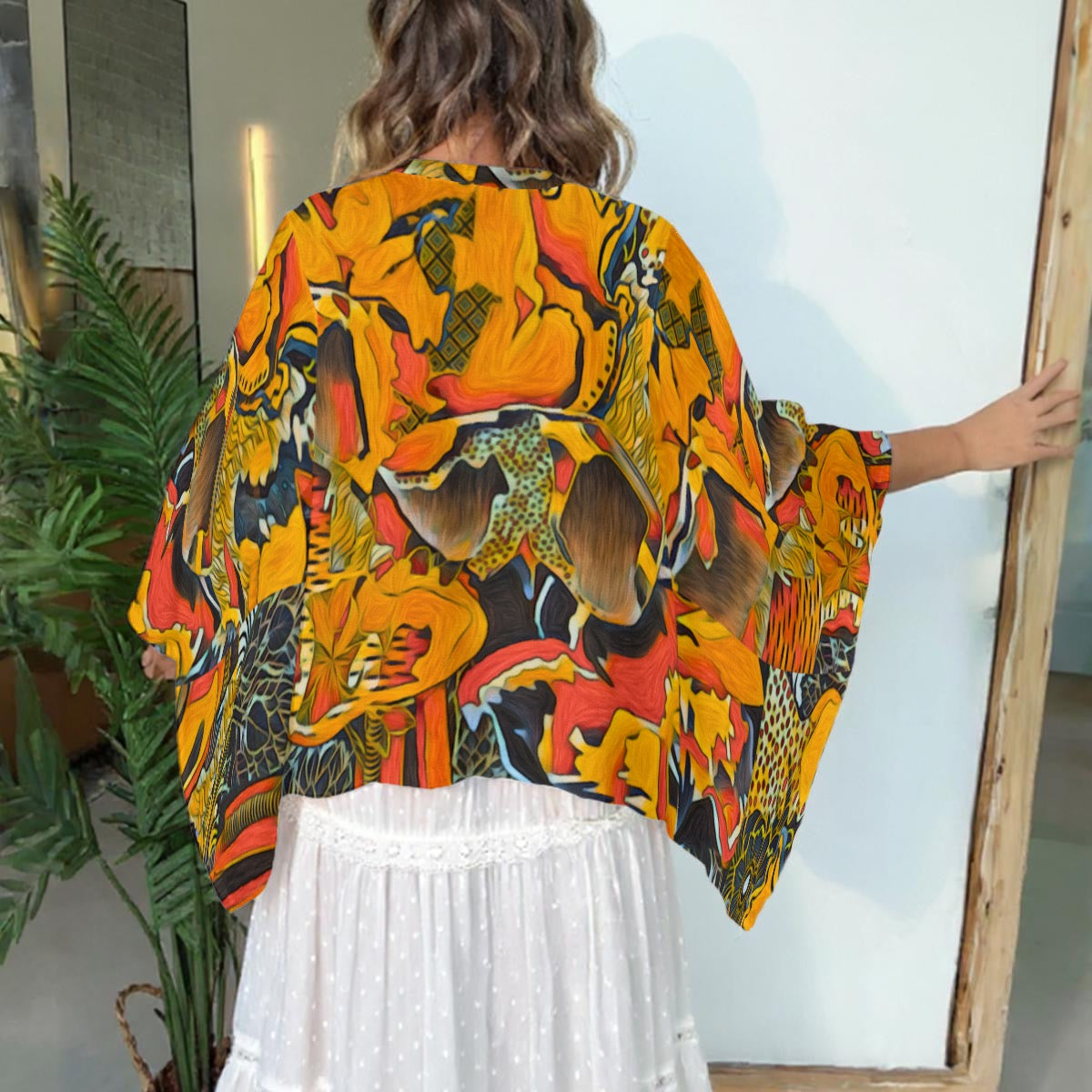 “Sacred Soils” Boho Patchwork Kimono Sleeve Top