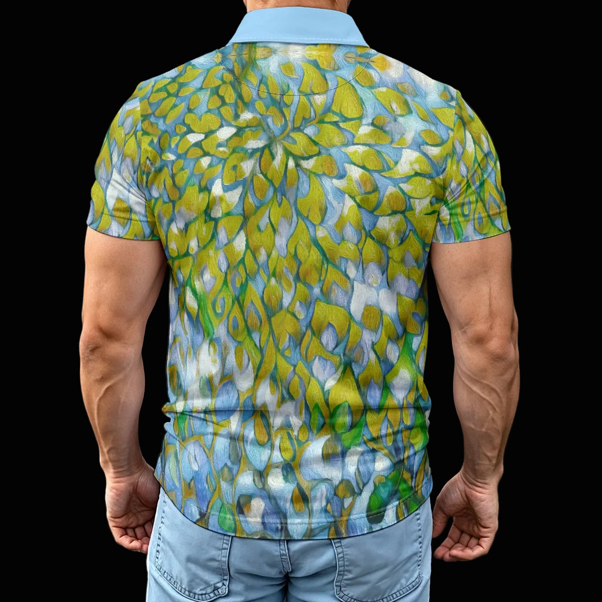 “Metro Flora” Men's Polo Shirt