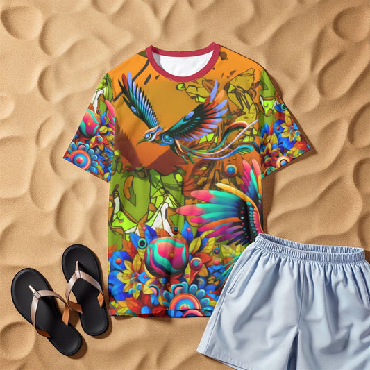 “ Yellow Garden of Unseemly Delights” Men's O-Neck T-Shirt