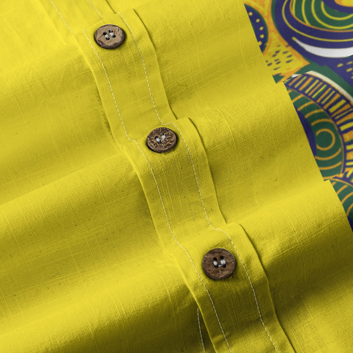 “Ancestral Tapestry” Men's Breathable Cotton Shirt|125GSM