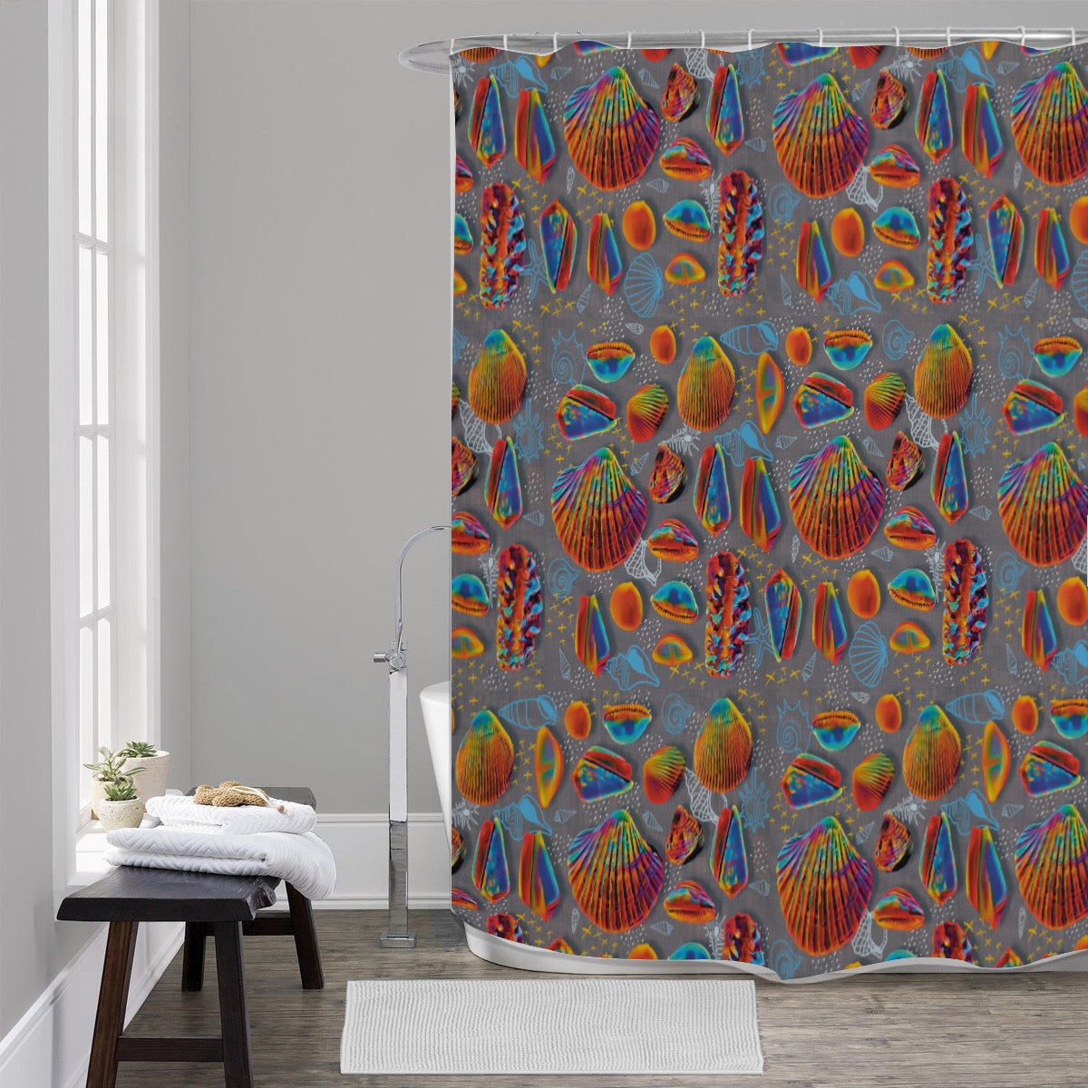 “Peregian Shells” Shower Curtains 150（gsm）