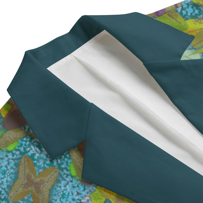 “Leaf Fall II” Men's Casual Flat Lapel Collar Blazer | 245GSM Cotton