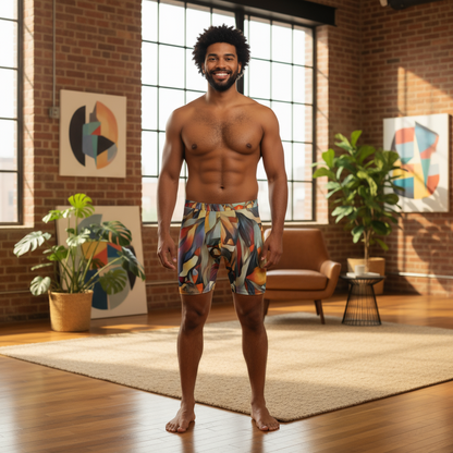 “Outback Hues” Men's Long Boxer Briefs