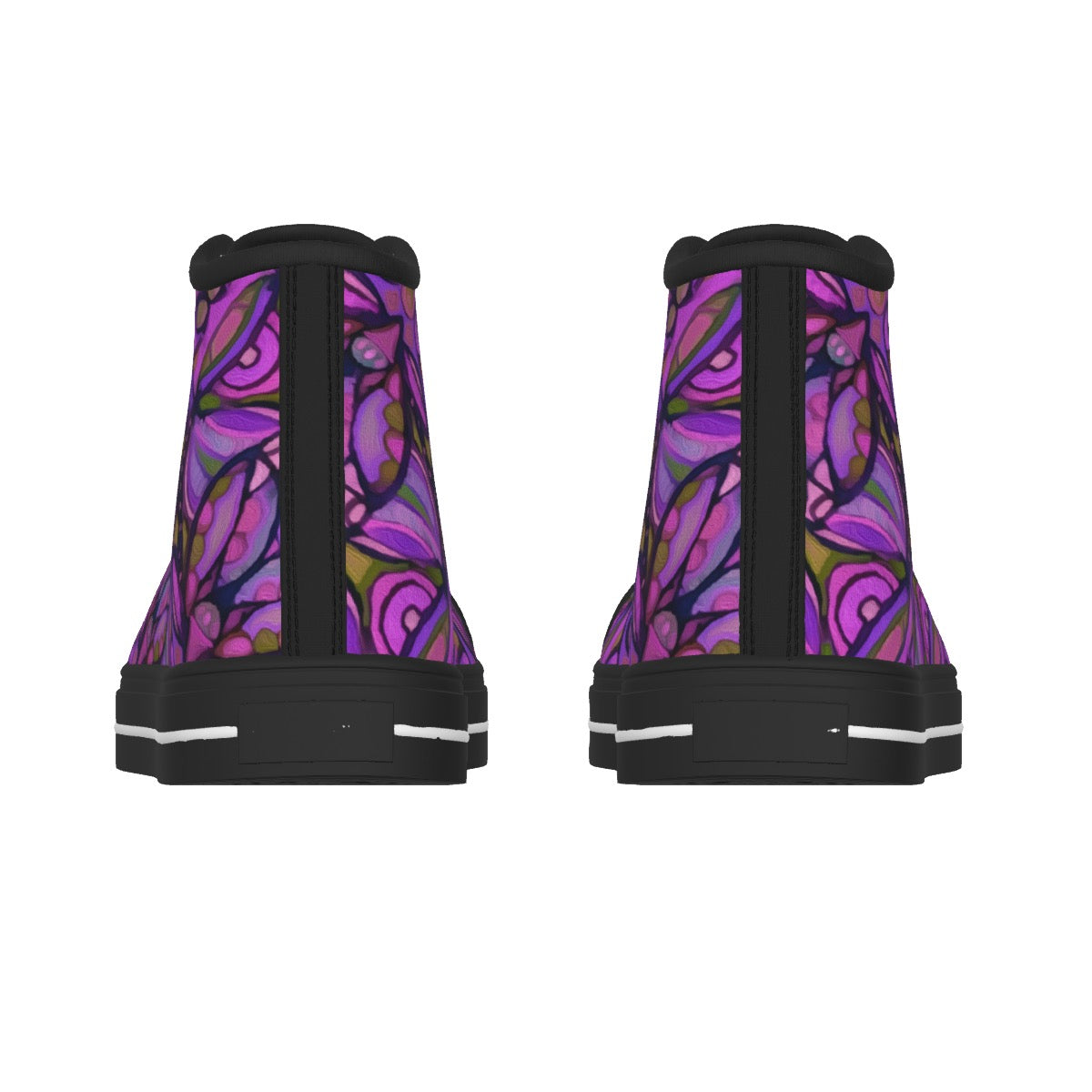“Bloomfield Purple” Men's Black Sole Canvas Shoes