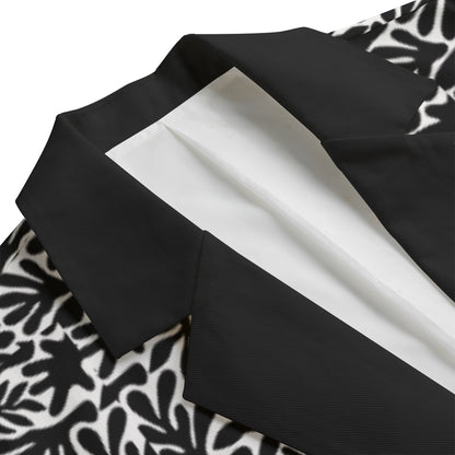 “Monochrome” Men's Casual Flat Lapel Collar Blazer | 245GSM Cotton