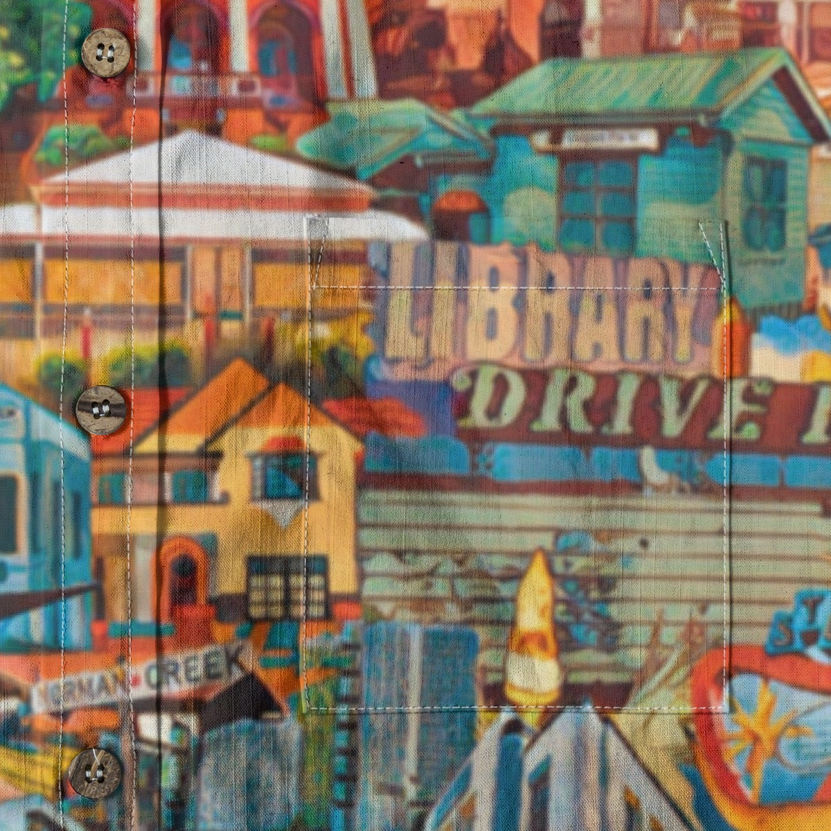 “Southside Brizvegas” Men's Breathable Cotton Shirt|125GSM