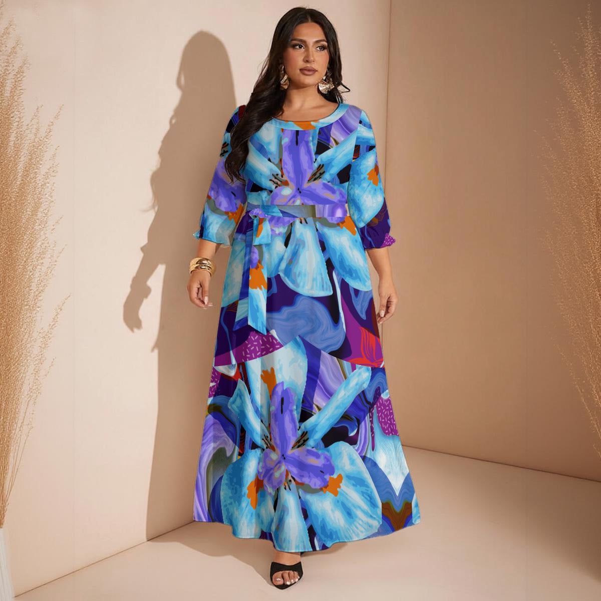 “The Blue Dietes” Women’s Maxi Dress|Plus Size