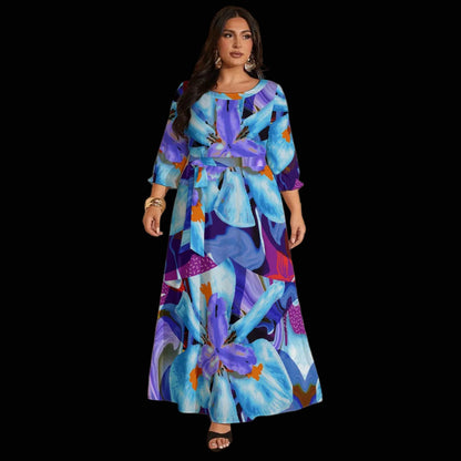 “The Blue Dietes” Women’s Maxi Dress|Plus Size