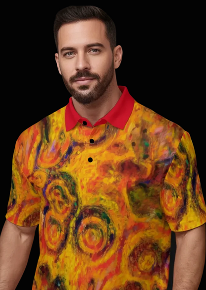 “Concentricity”  Men's Polo Shirt